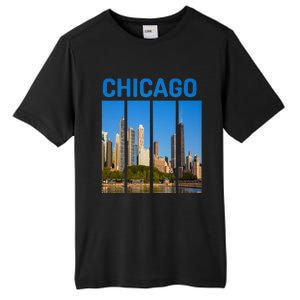 Downtown Chicago Skyline Souvenirs State Illinois Tall Fusion ChromaSoft Performance T-Shirt