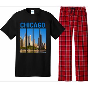 Downtown Chicago Skyline Souvenirs State Illinois Pajama Set