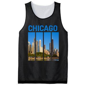 Downtown Chicago Skyline Souvenirs State Illinois Mesh Reversible Basketball Jersey Tank