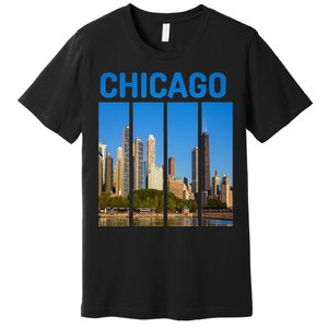 Downtown Chicago Skyline Souvenirs State Illinois Premium T-Shirt