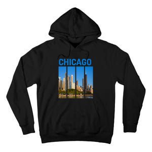 Downtown Chicago Skyline Souvenirs State Illinois Tall Hoodie