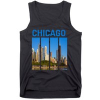 Downtown Chicago Skyline Souvenirs State Illinois Tank Top