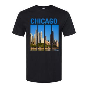 Downtown Chicago Skyline Souvenirs State Illinois Softstyle CVC T-Shirt