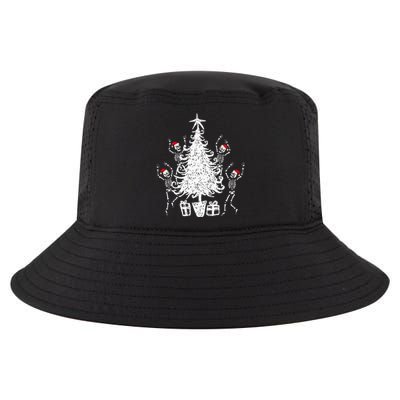 Dancing Christmas Skeletons Funny Spooky Christmas Graphic Cool Comfort Performance Bucket Hat