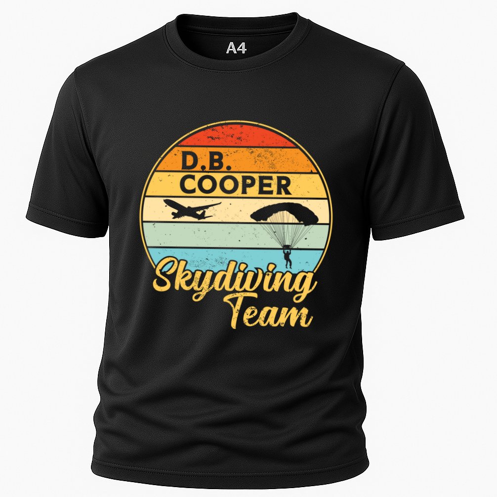 Db Cooper Skydiving Team 1971 Vintge Skyjacking History Gift Cooling Performance Crew T-Shirt