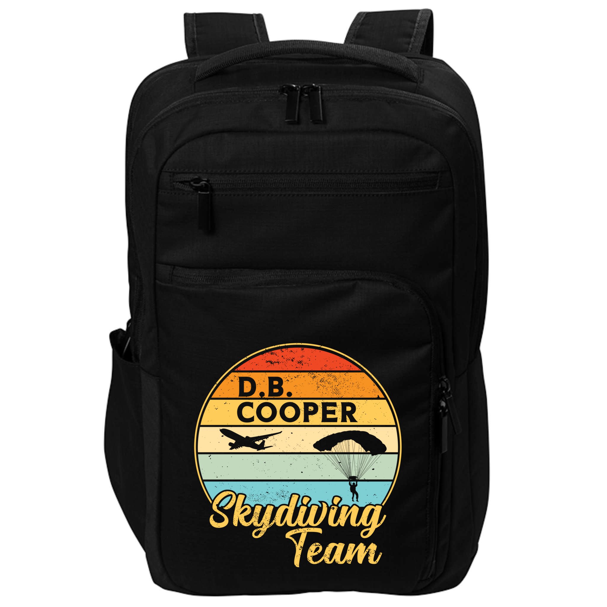 Db Cooper Skydiving Team 1971 Vintge Skyjacking History Gift Impact Tech Backpack