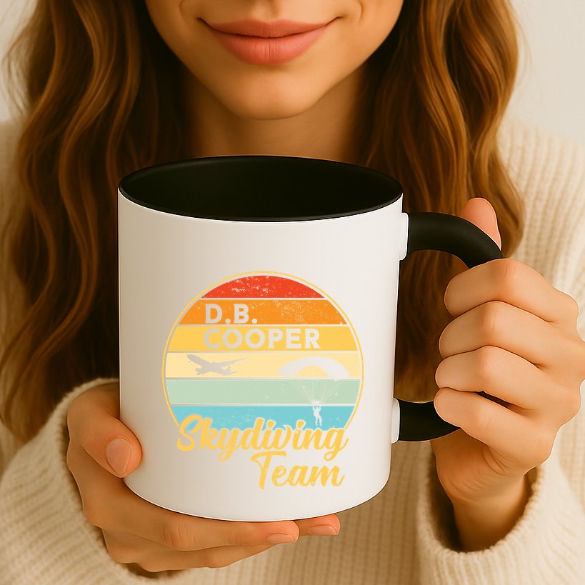 Db Cooper Skydiving Team 1971 Vintge Skyjacking History Gift Mug
