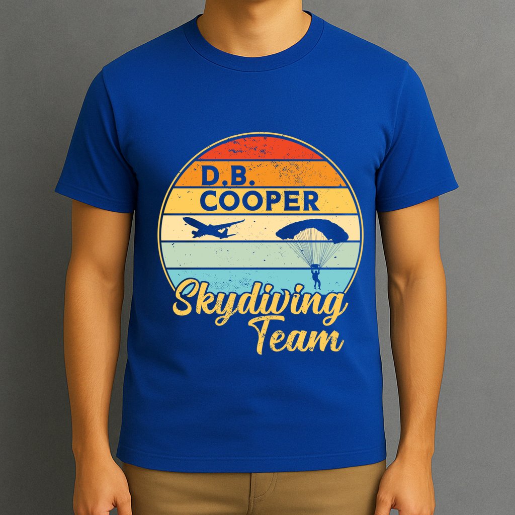 Db Cooper Skydiving Team 1971 Vintge Skyjacking History Gift T-Shirt