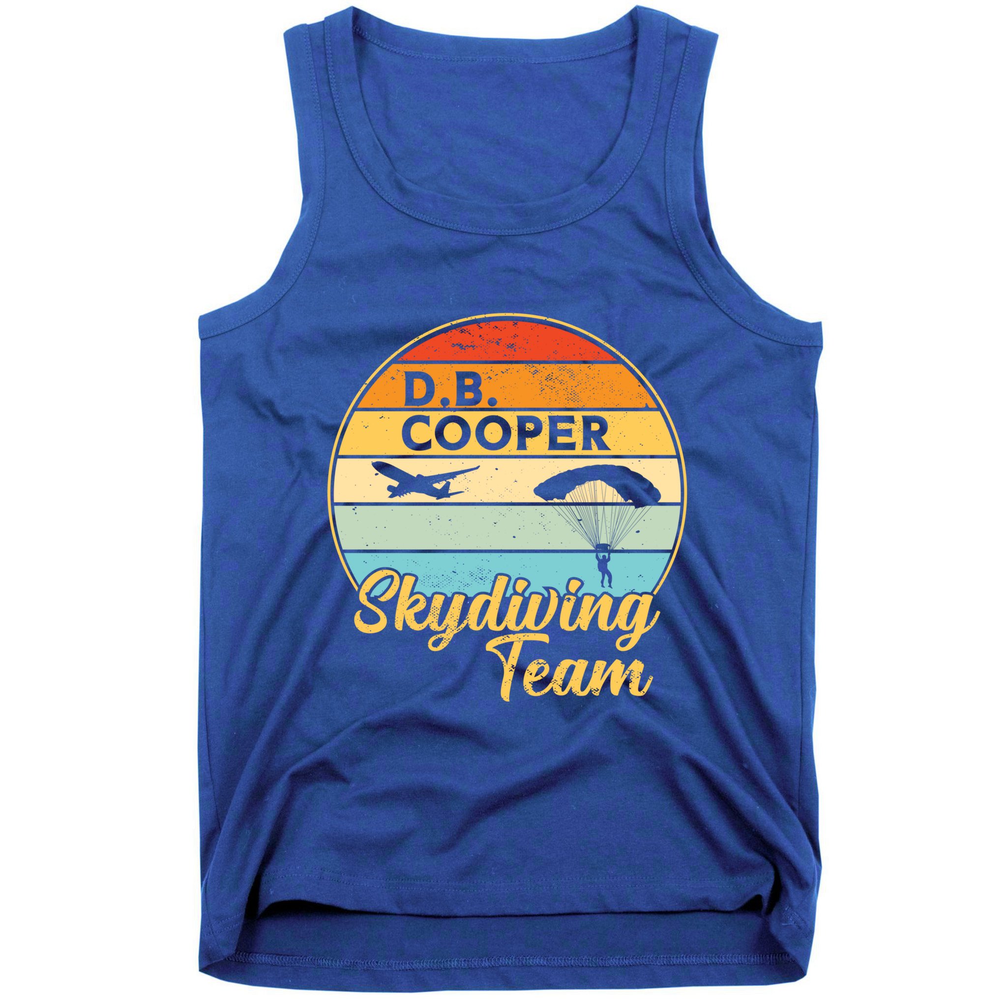Db Cooper Skydiving Team 1971 Vintge Skyjacking History Gift Tank Top