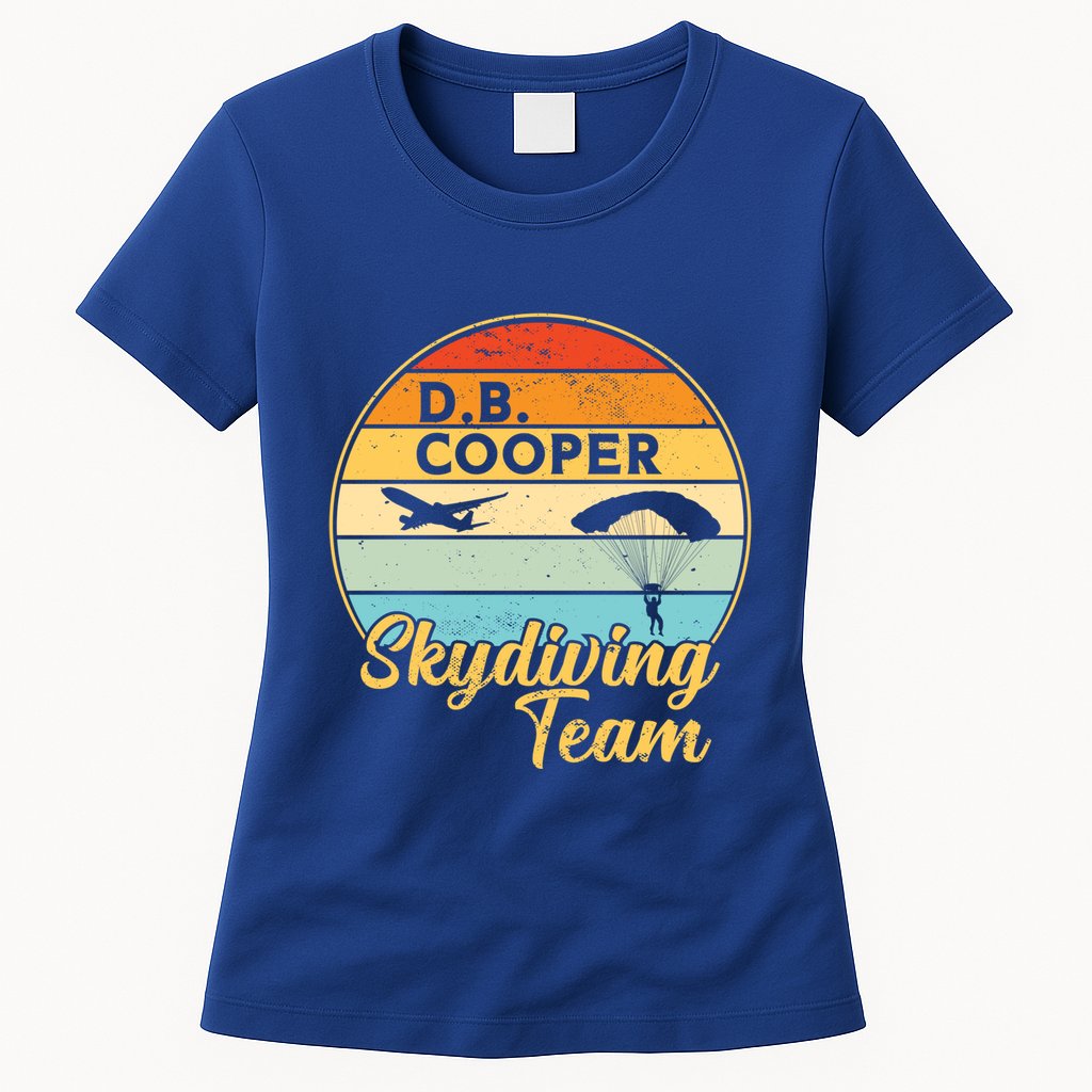 Db Cooper Skydiving Team 1971 Vintge Skyjacking History Gift Womens T-Shirt