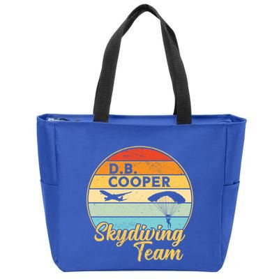 Db Cooper Skydiving Team 1971 Vintge Skyjacking History Gift Zip Tote Bag