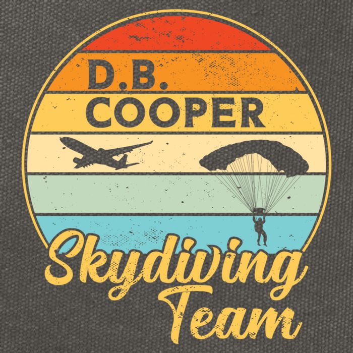 Db Cooper Skydiving Team 1971 Vintge Skyjacking History Gift Cotton Canvas Backpack