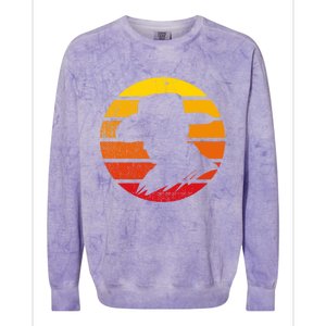 Distressed Cowboy Sunset Colorblast Crewneck Sweatshirt