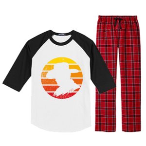 Distressed Cowboy Sunset Raglan Sleeve Pajama Set