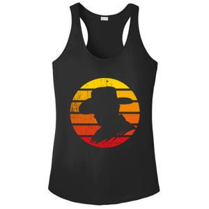 Distressed Cowboy Sunset Ladies PosiCharge Competitor Racerback Tank