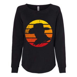 Distressed Cowboy Sunset Womens California Wash Sweatshirt