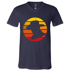 Distressed Cowboy Sunset V-Neck T-Shirt