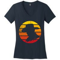 Distressed Cowboy Sunset Women's V-Neck T-Shirt