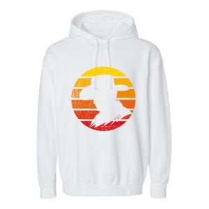 Distressed Cowboy Sunset Garment-Dyed Fleece Hoodie