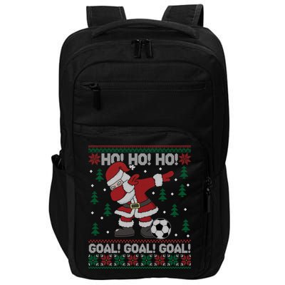 Dabbing Christmas Soccer Ho Santa Elf Ugly Xmas Sweater Cool Gift Impact Tech Backpack