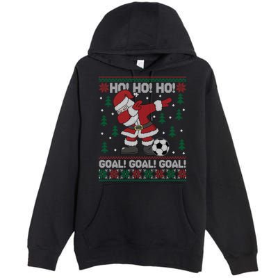 Dabbing Christmas Soccer Ho Santa Elf Ugly Xmas Sweater Cool Gift Premium Pullover Hoodie