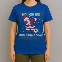 Dabbing Christmas Soccer Ho Santa Elf Ugly Xmas Sweater Cool Gift T-Shirt