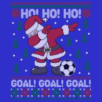 Dabbing Christmas Soccer Ho Santa Elf Ugly Xmas Sweater Cool Gift T-Shirt