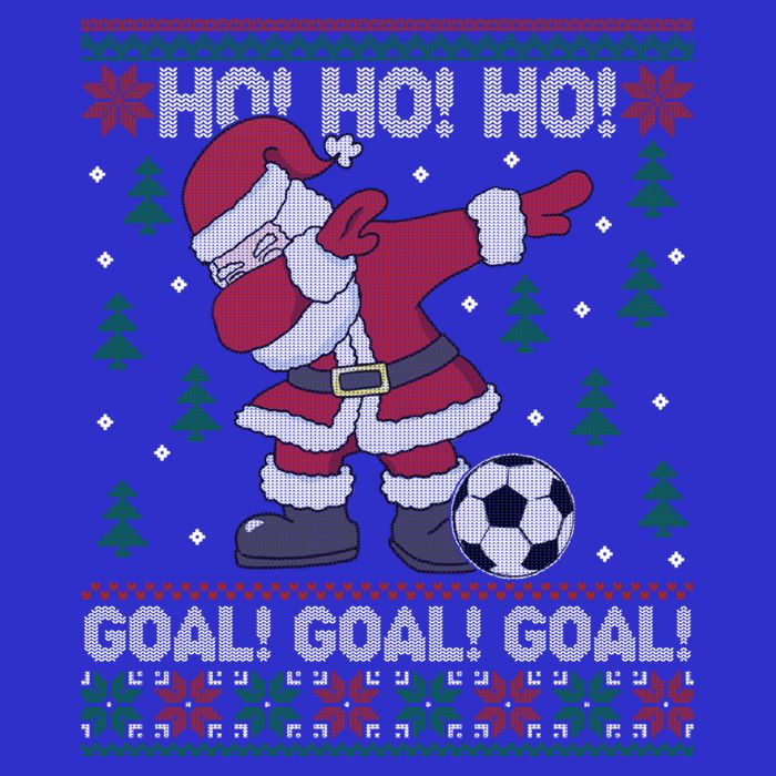 Dabbing Christmas Soccer Ho Santa Elf Ugly Xmas Sweater Cool Gift T-Shirt