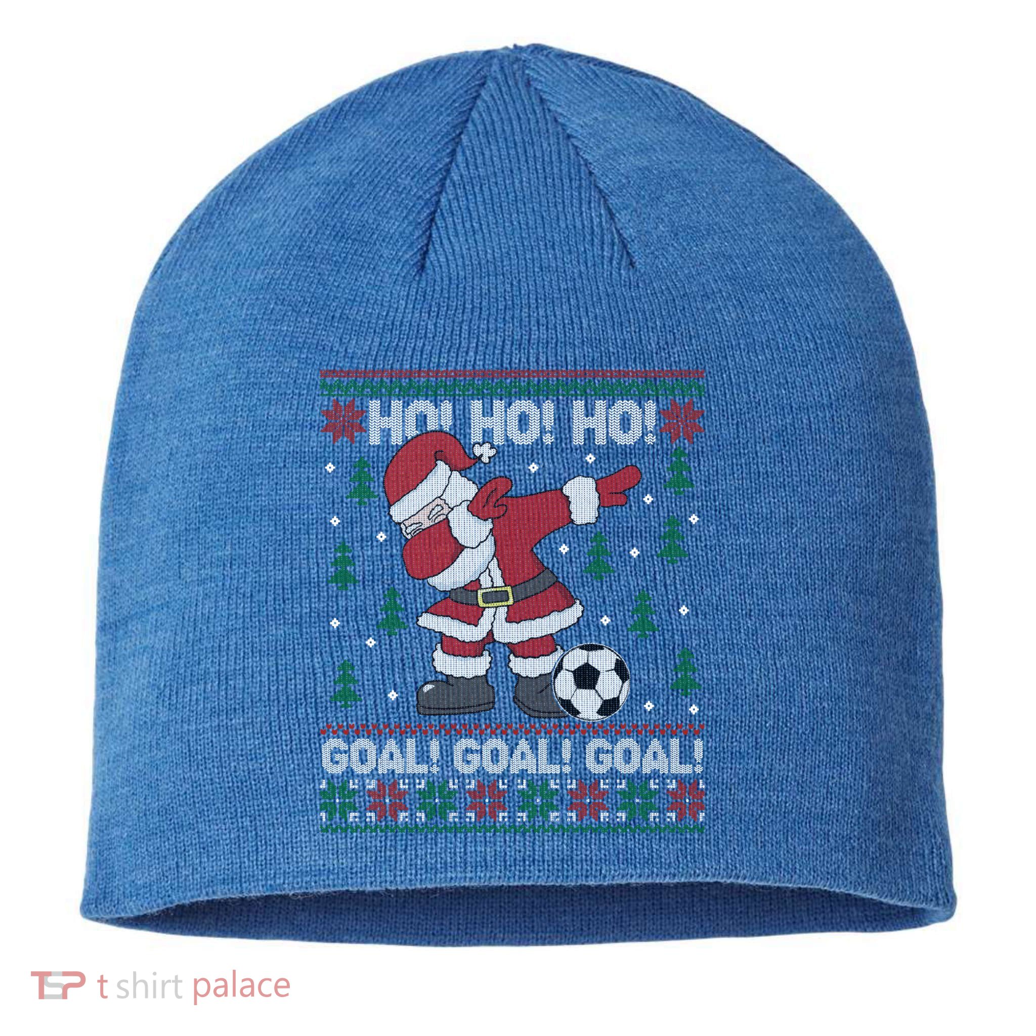 Dabbing Christmas Soccer Ho Santa Elf Ugly Xmas Sweater Cool Gift Sustainable Beanie