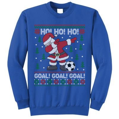 Dabbing Christmas Soccer Ho Santa Elf Ugly Xmas Sweater Cool Gift Tall Sweatshirt