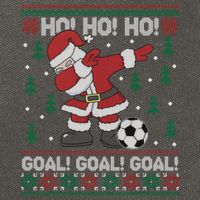 Dabbing Christmas Soccer Ho Santa Elf Ugly Xmas Sweater Cool Gift Cotton Canvas Backpack