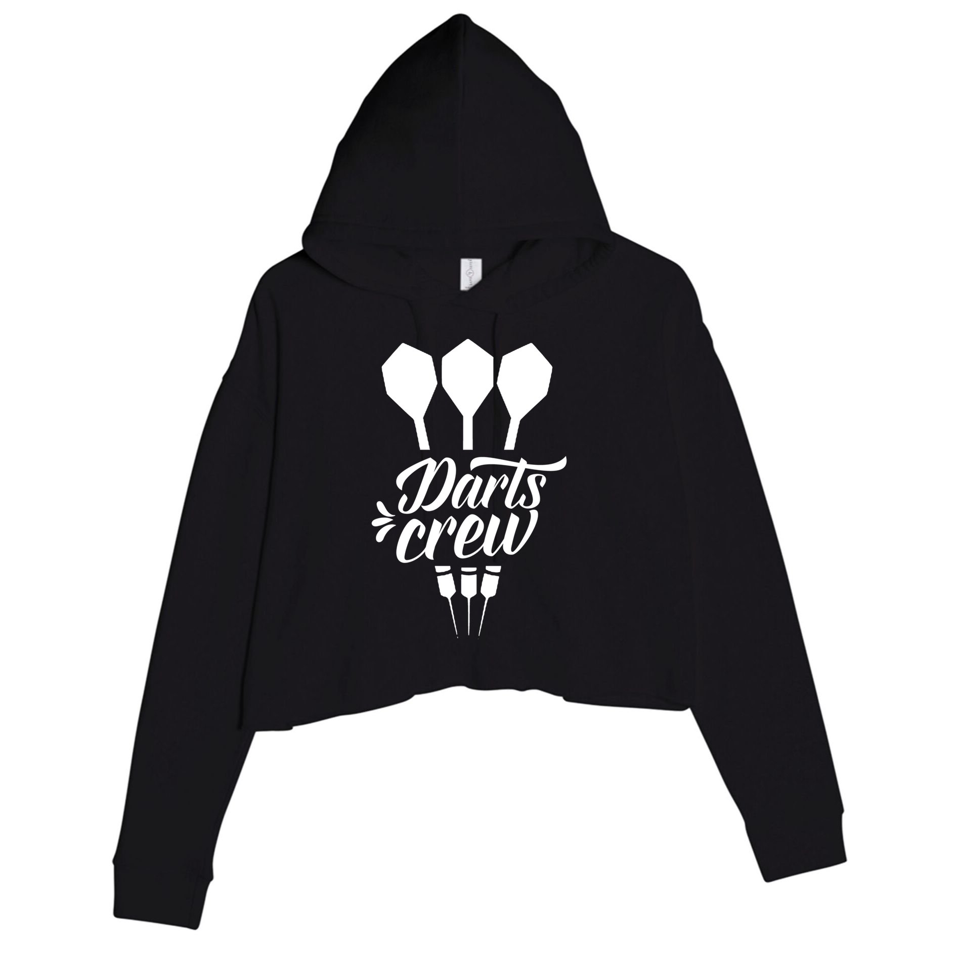 Darts Crew Squad Dart Team Gift Crop Fleece Hoodie