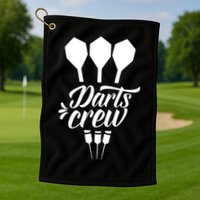 Darts Crew Squad Dart Team Gift Golf Towel