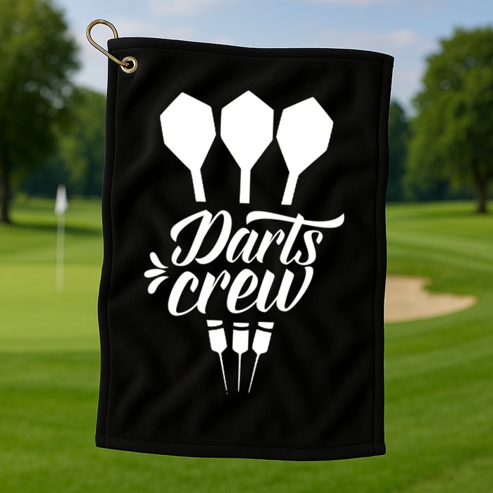 Darts Crew Squad Dart Team Gift Golf Towel