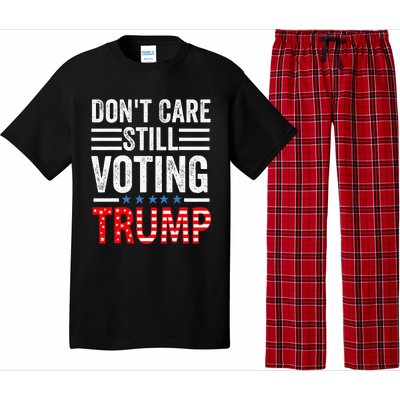 DonT Care Still Voting Trump Pro Donald Trump Mug Shot Pajama Set