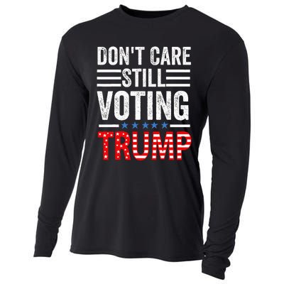 DonT Care Still Voting Trump Pro Donald Trump Mug Shot Cooling Performance Long Sleeve Crew