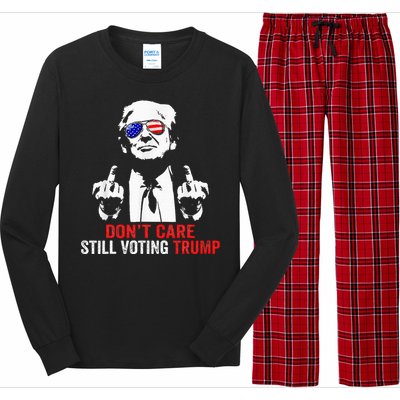 DonT Care Still Voting Trump Pro Donald Trump Long Sleeve Pajama Set