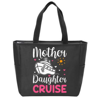 Daughter Cruise Ship Travelling Cruise Trip Mother Zip Tote Bag