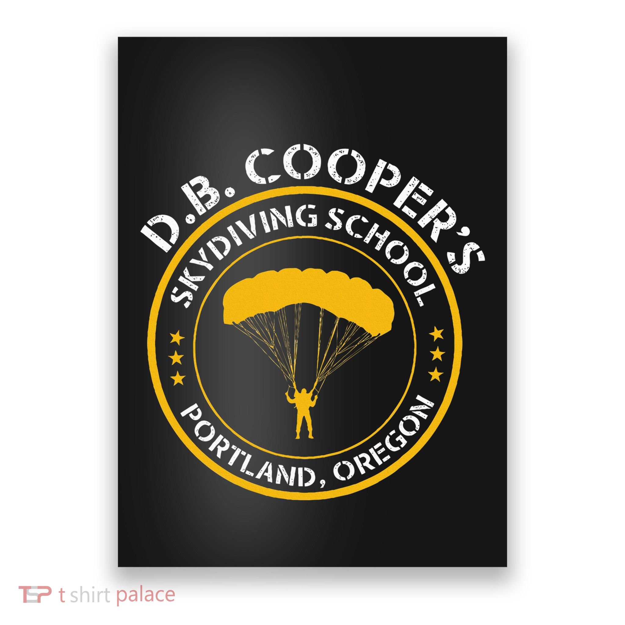 Db Cooper Skydiving School Portland Oregon Poster