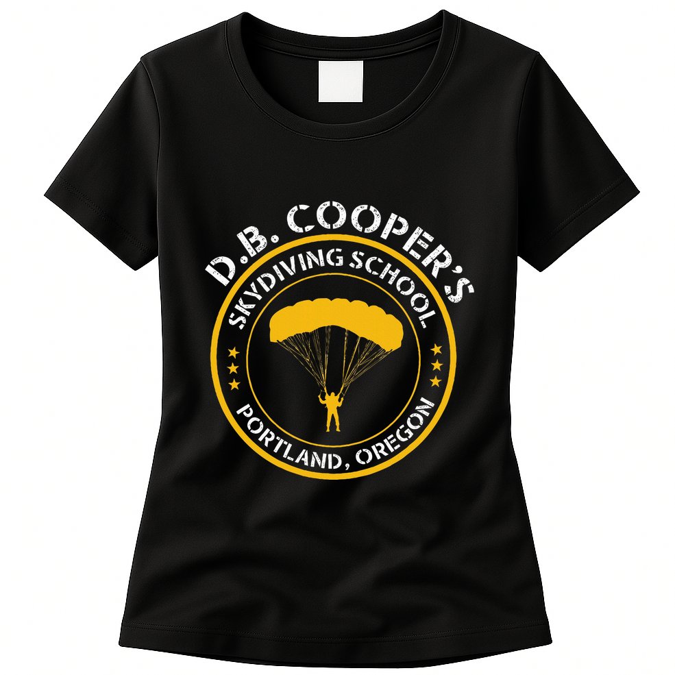 Db Cooper Skydiving School Portland Oregon Womens T-Shirt