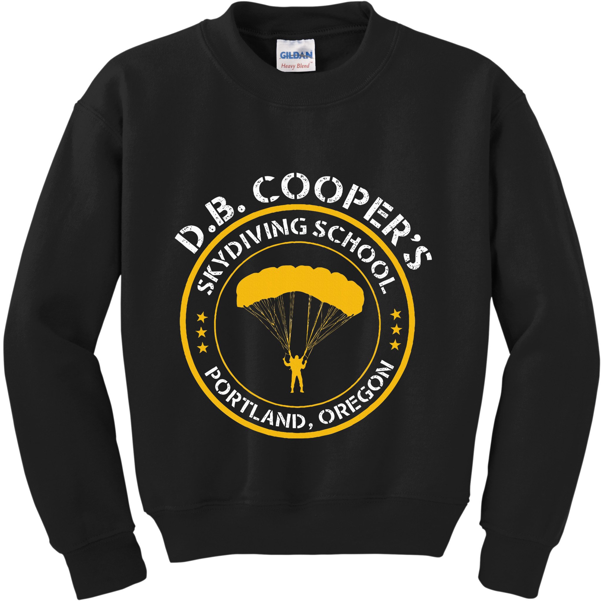 Db Cooper Skydiving School Portland Oregon Kids Sweatshirt