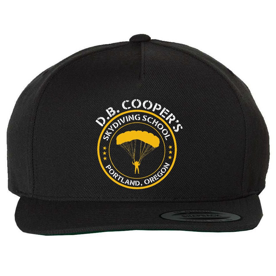 Db Cooper Skydiving School Portland Oregon Wool Snapback Cap