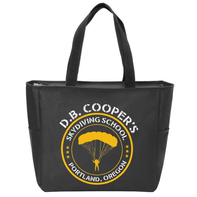 Db Cooper Skydiving School Portland Oregon Zip Tote Bag