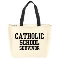 Doublecrossclothingco Catholic School Survivor Zip Tote Bag