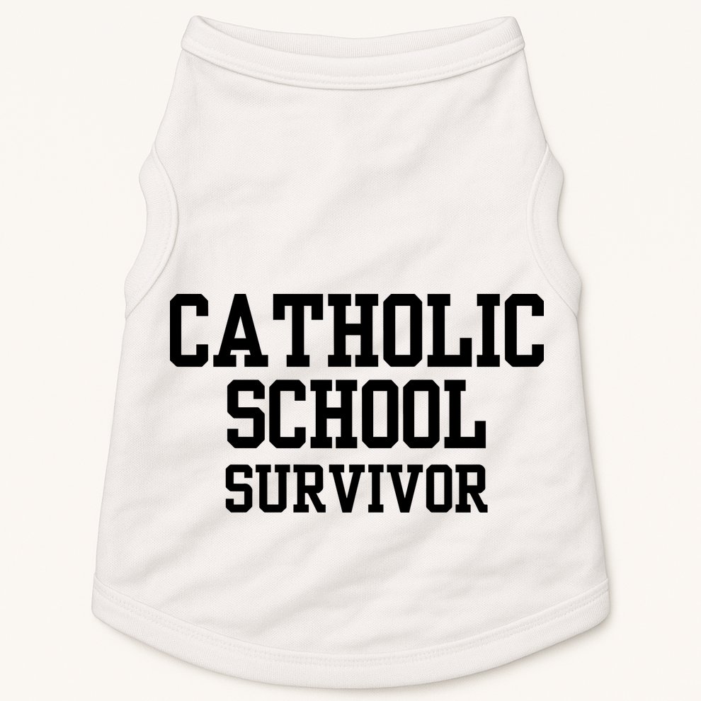 Doublecrossclothingco Catholic School Survivor Doggie Tank