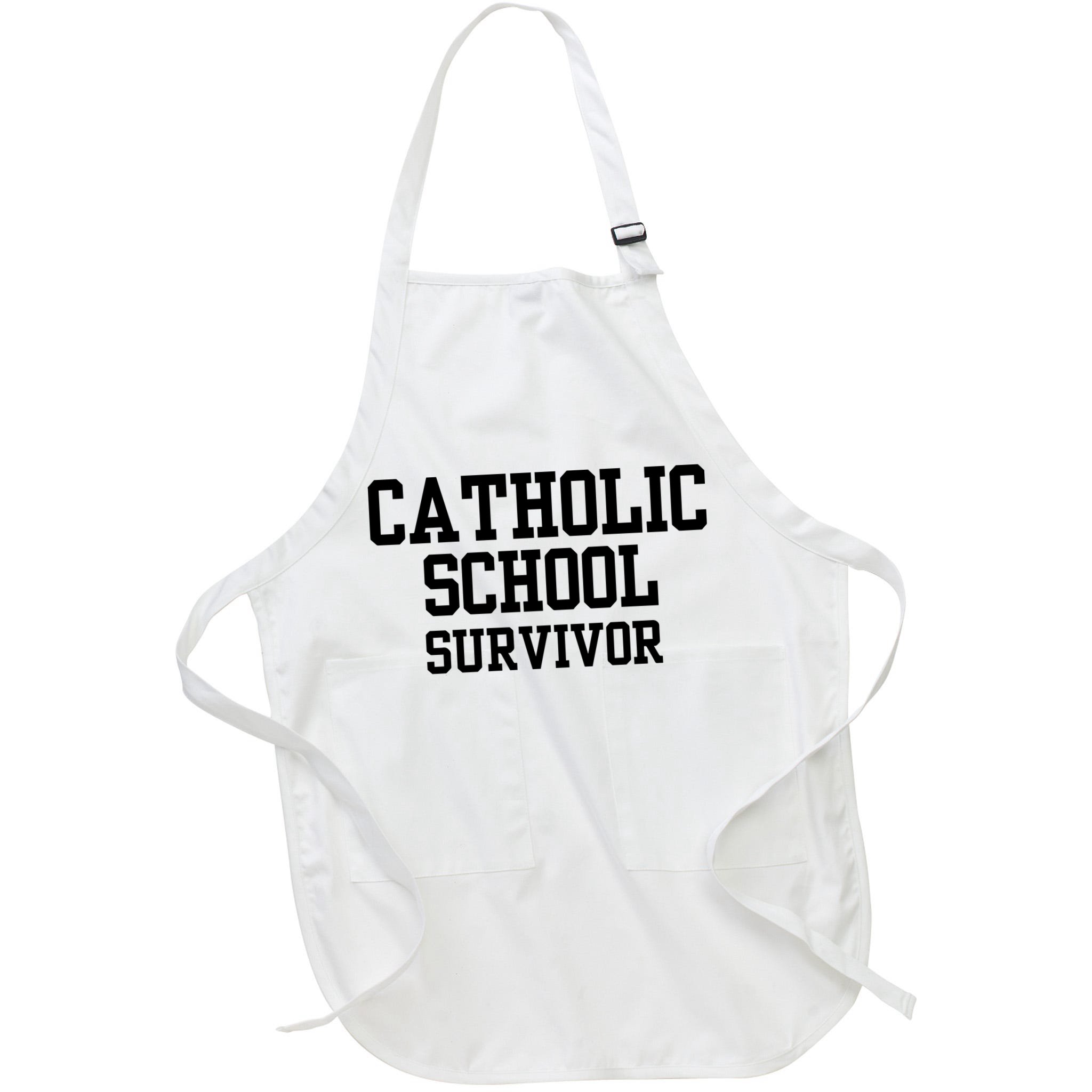 Doublecrossclothingco Catholic School Survivor Apron