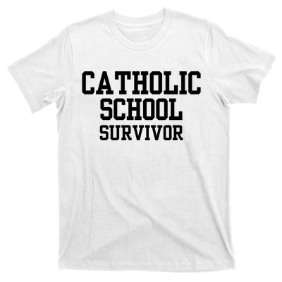 Doublecrossclothingco Catholic School Survivor T-Shirt