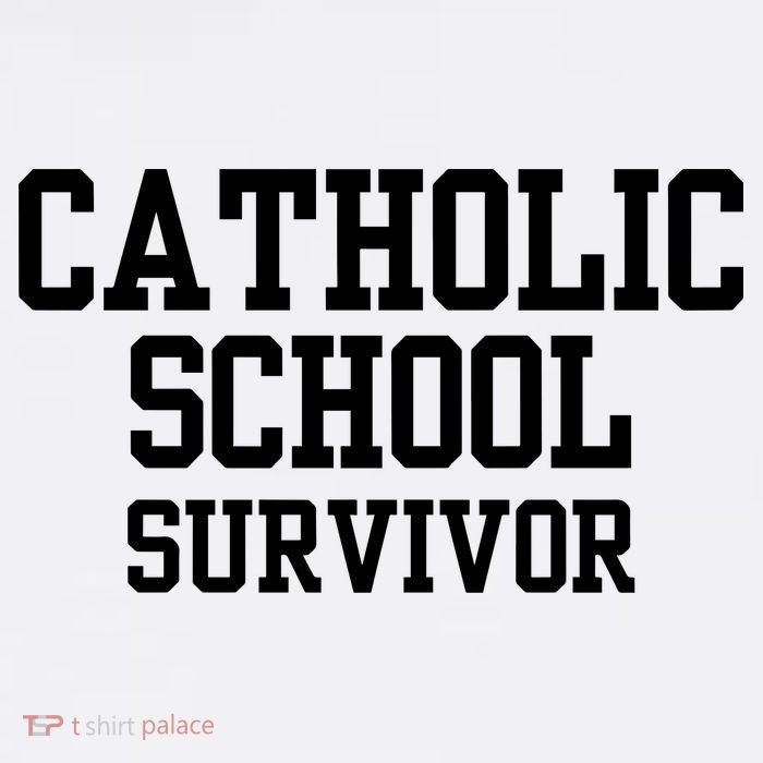 Doublecrossclothingco Catholic School Survivor T-Shirt