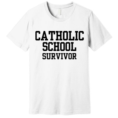 Doublecrossclothingco Catholic School Survivor Premium T-Shirt