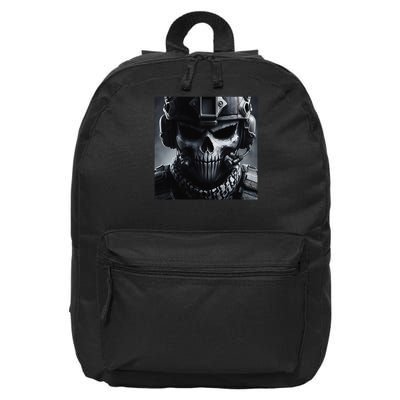 Duty Calls Skeleton Mask Tactical Operative 16 in Basic Backpack